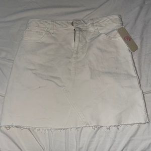 GB girls white denim skirt